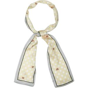 imageAllegra K Skinny Scarves 50s Polka Dots Neck Wraps for Women Cute Ribbon Hairband NeckerchiefYellow Heart