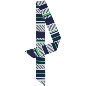 imageAllegra K Women Polka Dots Stripe Heart Print Skinny Scarf Sharp Neck Scarves DoubleSided NeckerchiefNavy Blue