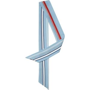 imageAllegra K Women Polka Dots Stripe Heart Print Skinny Scarf Sharp Neck Scarves DoubleSided NeckerchiefSky Blue