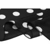 imageAllegra K 50cm 1950s Vintage Retro Polka Dots Square Scarf Head Neck Scarves Kerchief NeckerchiefBlack Big Dot