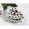 imageAllegra K 50cm 1950s Vintage Retro Polka Dots Square Scarf Head Neck Scarves Kerchief NeckerchiefBlack White