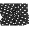 imageAllegra K 50cm 1950s Vintage Retro Polka Dots Square Scarf Head Neck Scarves Kerchief NeckerchiefBlack With Buckle