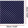 imageAllegra K 50cm 1950s Vintage Retro Polka Dots Square Scarf Head Neck Scarves Kerchief NeckerchiefNavy Blue