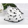 imageAllegra K 50cm 1950s Vintage Retro Polka Dots Square Scarf Head Neck Scarves Kerchief NeckerchiefWhite Polka Dots