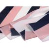 imageAllegra K 50cm Small Stripe Print Square Neck Wrap Scarves Head Scarf Kerchief Neckerchief Bandana for WomenPink White