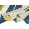imageAllegra K 50cm Small Stripe Print Square Neck Wrap Scarves Head Scarf Kerchief Neckerchief Bandana for WomenYellow