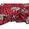 imageAllegra K 50cm Women Colorful Leopard Print Square Neck Scarf Kerchief Neckerchief Handkerchief BandanaRed Black