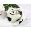 imageAllegra K 50cm Women Love Heart Small Square Scarves Kerchief Head Neck Scarf NeckerchiefWhite Big Dot
