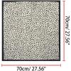 imageAllegra K 70cm Animal Leopard Print Silk Feeling Square Scarf Kerchief Neckerchief BandanaBeige