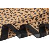 imageAllegra K 70cm Animal Leopard Print Silk Feeling Square Scarf Kerchief Neckerchief BandanaBrown