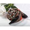 imageAllegra K 70cm Animal Leopard Print Silk Like Square Scarves Kerchief Neck Head Scarf Neckerchief BandanaOrange