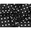 imageAllegra K 70cm Polka Dots Square Scarf Neck Scarves Kerchief Neckerchief Headband for WomenBlack