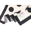 imageAllegra K 70cm Polka Dots Square Scarf Neck Scarves Kerchief Neckerchief Headband for WomenBlack Rose