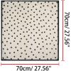 imageAllegra K 70cm Polka Dots Square Scarf Neck Scarves Kerchief Neckerchief Headband for WomenChampagne