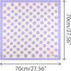 imageAllegra K 70cm Polka Dots Square Scarf Neck Scarves Kerchief Neckerchief Headband for WomenLight Purple Rose