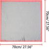 imageAllegra K 70cm Polka Dots Square Scarf Neck Scarves Kerchief Neckerchief Headband for WomenPink Gray