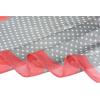 imageAllegra K 70cm Polka Dots Square Scarf Neck Scarves Kerchief Neckerchief Headband for WomenPink Gray