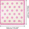 imageAllegra K 70cm Polka Dots Square Scarf Neck Scarves Kerchief Neckerchief Headband for WomenPink Rose