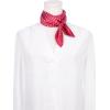 imageAllegra K 70cm Polka Dots Square Scarf Neck Scarves Kerchief Neckerchief Headband for WomenRed Dot