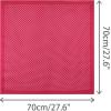 imageAllegra K 70cm Polka Dots Square Scarf Neck Scarves Kerchief Neckerchief Headband for WomenRed Dot