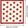 imageAllegra K 70cm Polka Dots Square Scarf Neck Scarves Kerchief Neckerchief Headband for WomenWine Red Rose