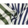imageAllegra K 70cm Stripe Print Square Scarves Kerchief Neck Head Scarf Neckerchief Headband for LadiesGreen