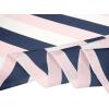 imageAllegra K 70cm Stripe Print Square Scarves Kerchief Neck Head Scarf Neckerchief Headband for LadiesPink White
