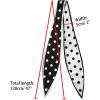 imageAllegra K Chic Polka Dots Women Neckerchief Skinny Scarves Hair Band Ribbon for Bag AccessoryBlack Big Dot