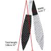imageAllegra K Chic Polka Dots Women Neckerchief Skinny Scarves Hair Band Ribbon for Bag AccessoryBlack Small Dot