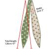 imageAllegra K Chic Polka Dots Women Neckerchief Skinny Scarves Hair Band Ribbon for Bag AccessoryGreen Big Dot