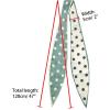 imageAllegra K Chic Polka Dots Women Neckerchief Skinny Scarves Hair Band Ribbon for Bag AccessoryLight Green Big Dot