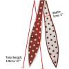 imageAllegra K Chic Polka Dots Women Neckerchief Skinny Scarves Hair Band Ribbon for Bag AccessoryRed Big Dot