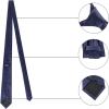 imageAllegra K Classic Solid Color Formal Necktie Plaid Ties for MenNavy Blue