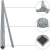 imageAllegra K Classic Solid Color Formal Necktie Plaid Ties for MenSilver Gray
