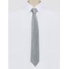 imageAllegra K Classic Solid Color Formal Necktie Plaid Ties for MenSilver Gray