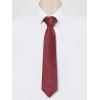 imageAllegra K Classic Solid Color Formal Necktie Plaid Ties for MenWine Red