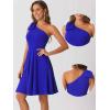 imageAllegra K Evening Cocktail Dress for Womens Valentines Day Elegant Flared One Shoulder Formal DressesRoyal Blue