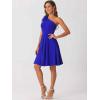 imageAllegra K Evening Cocktail Dress for Womens Valentines Day Elegant Flared One Shoulder Formal DressesRoyal Blue