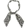 imageAllegra K Leopard Animal Print Pattern Skinny Scarf Long Neck Scarves Headband for WomenBlack
