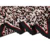 imageAllegra K Leopard Print Pleated Rhombus Scarf Neck Scarves Neckerchief for Women LadyRed Black