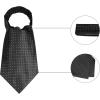 imageAllegra K Mens Polka Dots SelfTied Neck Cravat Tie Ascot Tie Formal Party CravatsBlack