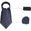 imageAllegra K Mens Polka Dots SelfTied Neck Cravat Tie Ascot Tie Formal Party CravatsNavy Blue