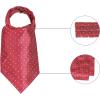 imageAllegra K Mens Polka Dots SelfTied Neck Cravat Tie Ascot Tie Formal Party CravatsWine Red White