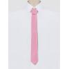 imageAllegra K Mens Self Tied Solid Color Formal Casual Skinny NecktiePink