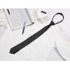 imageAllegra K Mens Skinny Pretied Solid Color Zipper Ties Neck Adjustable Strap Wedding Groom TieBlack