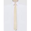 imageAllegra K Mens Skinny Pretied Solid Color Zipper Ties Neck Adjustable Strap Wedding Groom TieChampagne