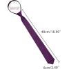 imageAllegra K Mens Skinny Pretied Solid Color Zipper Ties Neck Adjustable Strap Wedding Groom TieDeep Purple