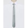 imageAllegra K Mens Skinny Pretied Solid Color Zipper Ties Neck Adjustable Strap Wedding Groom TieGray