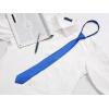 imageAllegra K Mens Skinny Pretied Solid Color Zipper Ties Neck Adjustable Strap Wedding Groom TieRoyal Blue