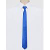 imageAllegra K Mens Skinny Pretied Solid Color Zipper Ties Neck Adjustable Strap Wedding Groom TieRoyal Blue